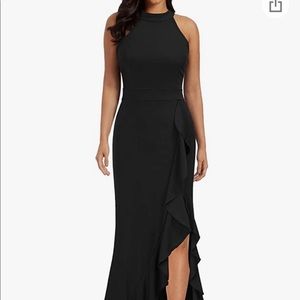 WOOSEA Collection Vogues, Medium long black dress